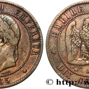 Dix centimes Napoléon III, tête laurée 1865 Paris F.134/16 fmd_591257 Modernes Paiement Sécurisé