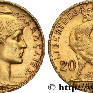 20 francs or Coq, Liberté Égalité Fraternité 1911 Paris F.535/5 fmd_624385 Modernes Meilleur Prix