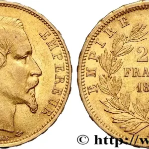 20 francs or Napoléon III, tête nue 1860 Paris F.531/18 fmd_619885 Modernes Garantie Incluse