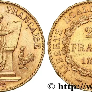 Prix Cassé 20 francs or Génie, Troisième République 1896 Paris F.533/20 fmd_620715 Modernes