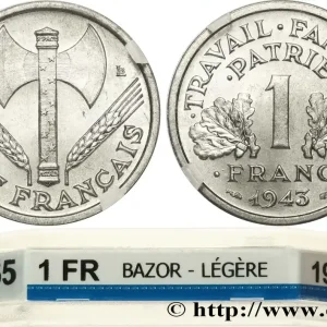 1 franc Francisque, légère 1943 F.223/3 fmd_620194 Modernes Prix Réduit