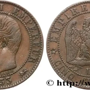 Produit De Marque Cinq centimes Napoléon III, tête nue 1853 Lyon F.116/4 fmd_587036 Modernes