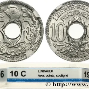 Usine Directe 10 centimes Lindauer en zinc, Cmes souligné et millésime avec points 1941 F.140/2 fmd_620157 Modernes