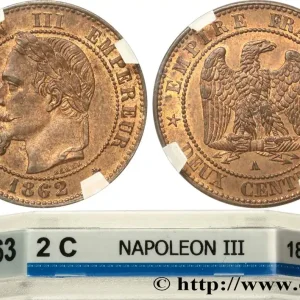 Deux centimes Napoléon III, tête laurée, buste définitif 1862 Paris F.108A/4 fmd_620153 Modernes Nouvelle Collection