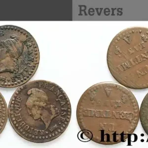 Lot de 5 pièces de Un centime Dupré n.d. Paris F.100/ fmd_620298 Modernes Artisanat