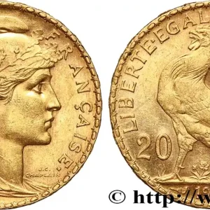 Retour Gratuit 20 francs or Coq, Dieu protège la France 1906 Paris F.534/11 fmd_619921 Modernes
