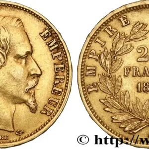 Retour Gratuit 20 francs or Napoléon III, tête nue 1860 Paris F.531/17 fmd_619883 Modernes