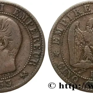 Dernière Chance Cinq centimes Napoléon III, tête nue 1853 Rouen F.116/2 fmd_595216 Modernes