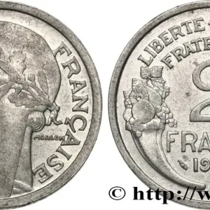 Haute Qualité 2 francs Morlon, aluminium 1945 F.269/5 fmd_594190 Modernes