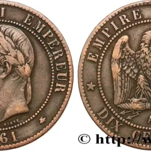 Dix centimes Napoléon III, tête laurée 1861 Paris F.134/4 fmd_586563 Modernes Bon Plan