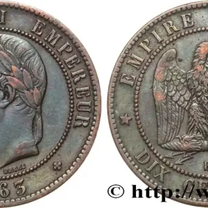 Dix centimes Napoléon III, tête laurée 1863 Strasbourg F.134/11 fmd_587243 Modernes Acheter Direct