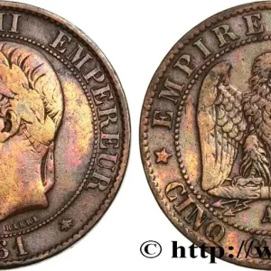 Cinq centimes Napoléon III, tête laurée 1861 Paris F.117/4 fmd_586161 Modernes Livraison Express