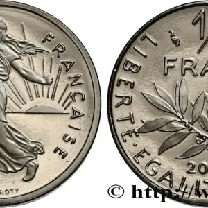 Artisanat 1/2 franc Semeuse, BE (Belle Épreuve) 2001 Pessac F.198/44 var. fmd_570855 Modernes