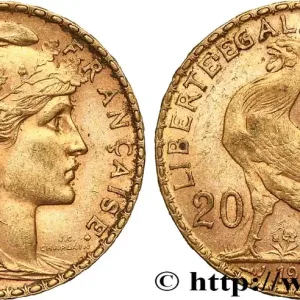 Promotion 20 francs or Coq, Dieu protège la France 1905 Paris F.534/10 fmd_620723 Modernes