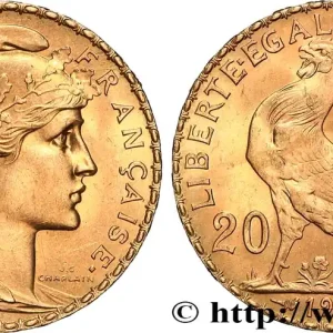 20 francs or Coq, Liberté Égalité Fraternité 1912 Paris F.535/6 fmd_630818 Modernes Artisanat