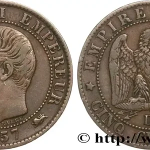 Artisanat Cinq centimes Napoléon III, tête nue 1857 Lyon F.116/40 fmd_594101 Modernes