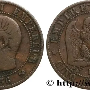 Cinq centimes Napoléon III, tête nue 1856 Rouen F.116/31 fmd_593583 Modernes Petit Prix