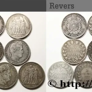 Lot de dix écus de 5 francs n.d. F.-/ fmd_615911 Modernes Offre Exclusive