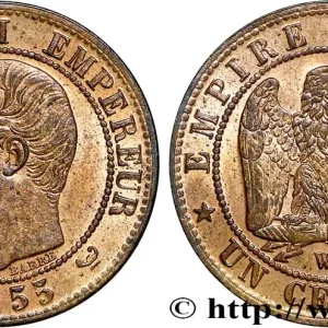 Un centime Napoléon III, tête nue 1855 Lille F.102/24 fmd_623535 Modernes Top Vente