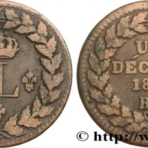 Satisfait Ou Remboursé Un décime à l’L couronnée 1815 Strasbourg F.132A/3 fmd_590433 Modernes