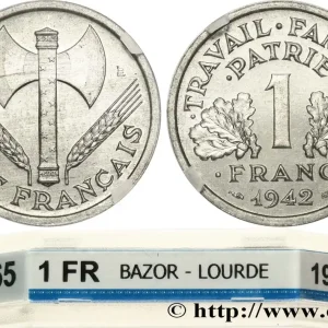 1 franc Francisque, lourde 1942 Paris F.222/3 fmd_620185 Modernes Gros Lot