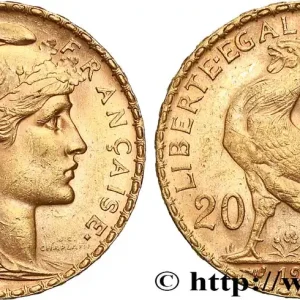 20 francs or Coq, Liberté Égalité Fraternité 1907 Paris F.535/1 fmd_620725 Modernes Artisanat