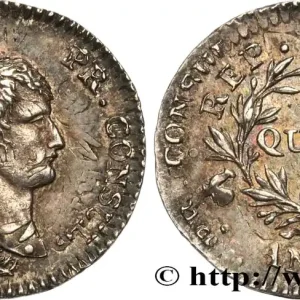 Quart (de franc) Bonaparte Premier Consul, Fauté 1804 Paris F.157/1 fmd_591259 Modernes Livraison Gratuite