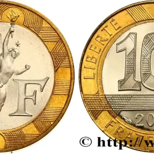 Haute Qualité 10 francs Génie de la Bastille, BE (Belle Épreuve) 2001 Pessac F.375/18 var. fmd_570998 Modernes