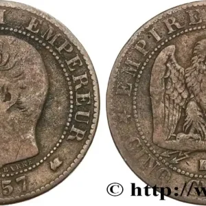 Tendance Cinq centimes Napoléon III, tête nue 1857 Bordeaux F.116/41 fmd_586318 Modernes