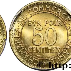 50 centimes Chambres de Commerce 1923 Paris F.191/5 fmd_623349 Modernes Livraison Mondiale
