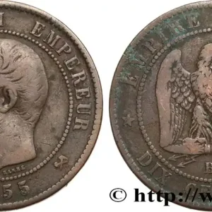 Acheter En Ligne Dix centimes Napoléon III, tête nue 1855 Rouen F.133/21 fmd_584606 Modernes