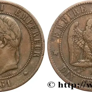 Dix centimes Napoléon III, tête laurée 1861 Paris F.134/4 fmd_586647 Modernes Dernière Chance