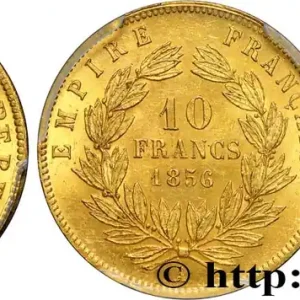 Populaire 10 francs or Napoléon III, tête nue 1856 Paris F.506/3 fmd_623728 Modernes