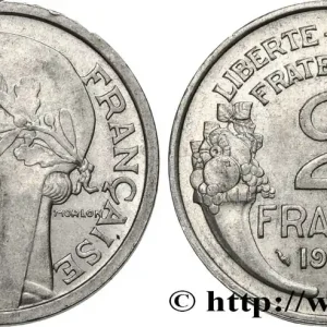 Garantie Incluse 2 francs Morlon, aluminium 1949 Beaumont-Le-Roger F.269/15 fmd_580579 Modernes