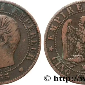 Cinq centimes Napoléon III, tête nue 1855 Marseille F.116/26 fmd_587046 Modernes Achat Immédiat