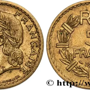 Satisfait Ou Remboursé 5 francs Lavrillier, bronze-aluminium 1946 Castelsarrasin F.337/8 fmd_597626 Modernes