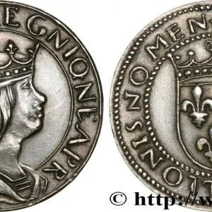 Essai de métal (argent) et de module au type du ducat d’or de Naples de Louis XII n.d. Paris Maz.2226 a fmd_617770 Modernes Gros Lot