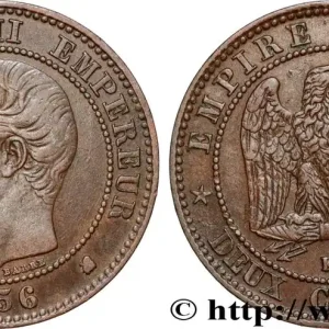 Garantie Incluse Deux centimes Napoléon III, tête nue 1856 Bordeaux F.107/41 fmd_974300 Modernes