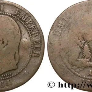 Marque Dix centimes Napoléon III, tête laurée 1864 Paris F.134/13 fmd_591015 Modernes