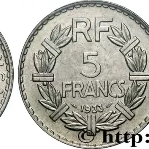 Pas Cher 5 francs Lavrillier, nickel 1933 F.336/2 fmd_630313 Modernes