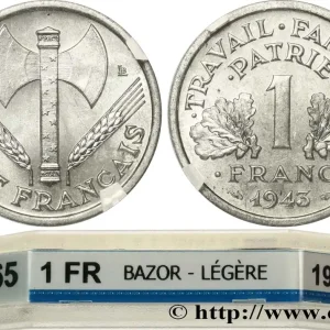 1 franc Francisque, légère 1943 F.223/3 fmd_620195 Modernes Édition Limitée