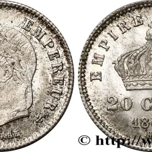 20 centimes Napoléon III, tête laurée, grand module 1867 Strasbourg F.150/2 fmd_383822 Modernes Bon Marché