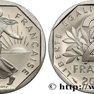 2 francs Semeuse, nickel, BE (Belle Épreuve) 2001 Pessac F.272/29 var. fmd_570865 Modernes Petit Prix