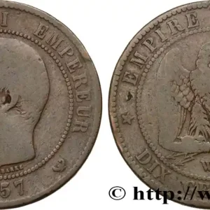 Dix centimes Napoléon III, tête nue 1857 Lille F.133/46 fmd_583606 Modernes Bon Plan