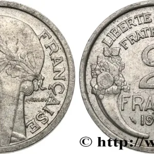 Artisanat 2 francs Morlon, aluminium 1944 F.269/4 fmd_587338 Modernes