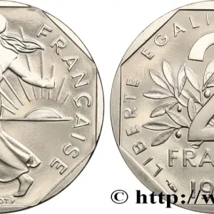 2 francs Semeuse, nickel, BE (Belle Épreuve) 1991 Pessac F.272/15 var. fmd_588683 Modernes Gros Lot