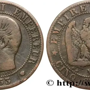 Commande En Gros Cinq centimes Napoléon III, tête nue 1853 Marseille F.116/6 fmd_602631 Modernes