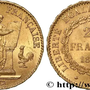 20 francs or Génie, Troisième République 1877 Paris F.533/5 fmd_620708 Modernes Top Qualité