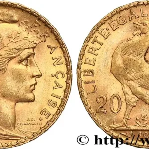 Prix Cassé 20 francs or Coq, Dieu protège la France 1905 Paris F.534/10 fmd_620722 Modernes
