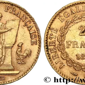 Vente Flash 20 francs or Génie, Troisième République 1893 Paris F.533/17 fmd_620712 Modernes